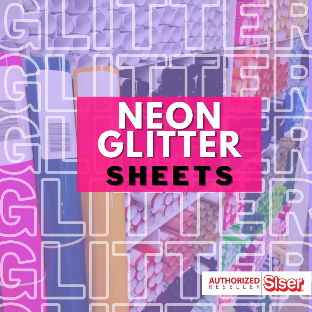 Siser Glitter Heat Transfer Vinyl (HTV) - Neon Pink