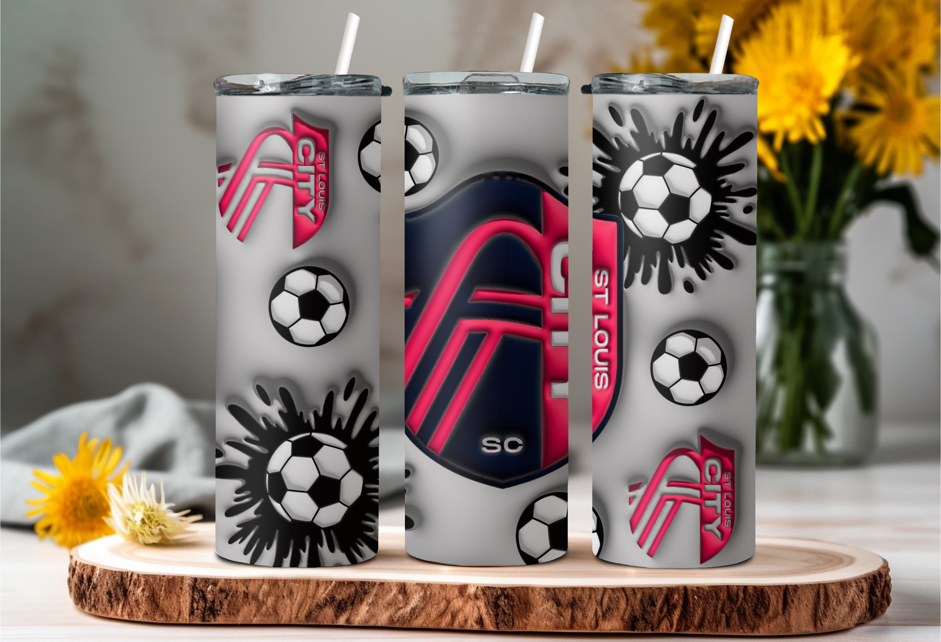 3D Race Car Tumbler Wrap - Sublimation Transfer