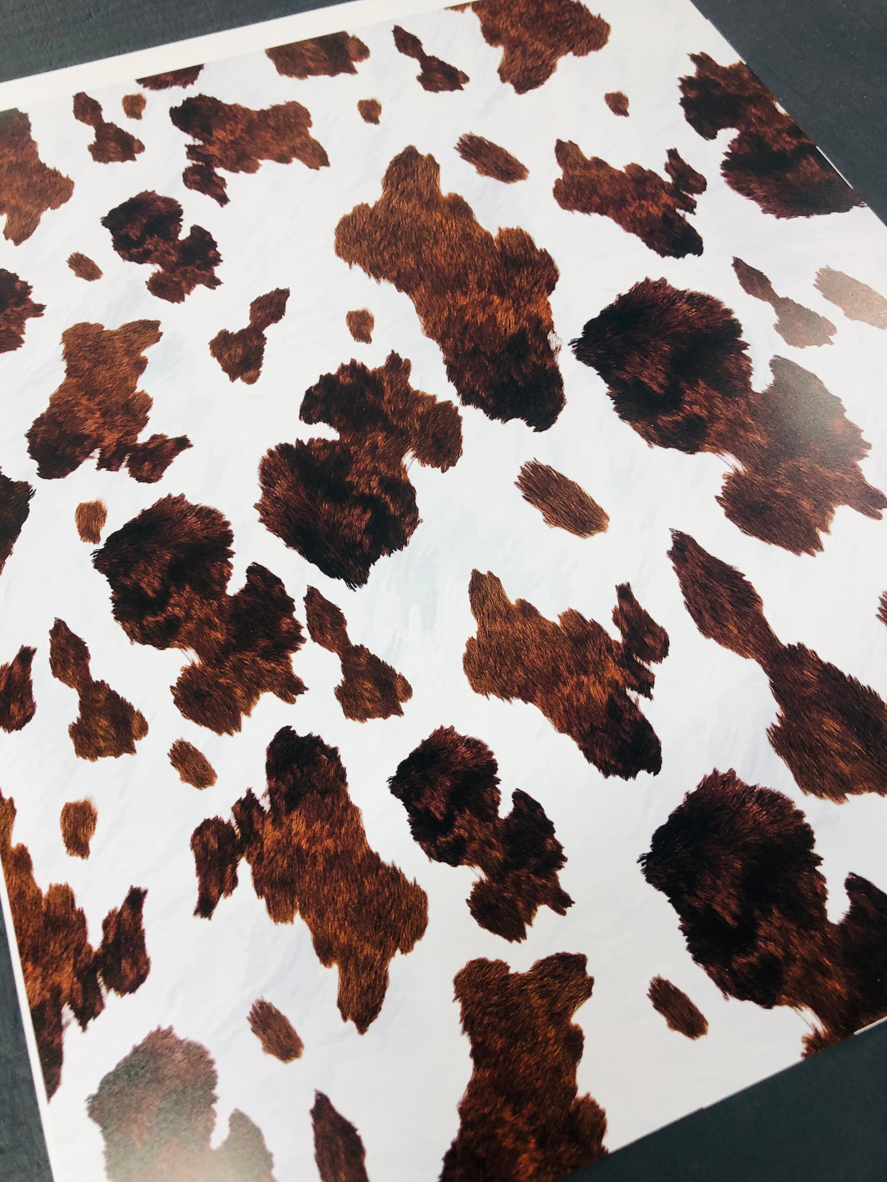 12x12 Patterned Heat Transfer Vinyl - Cow Spots