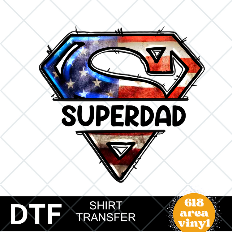 Super Dad shirt transfer