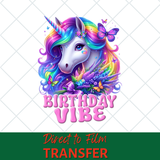 Birthday Vibe Unicorn