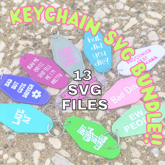 Motel Key Chain SVG Bundle