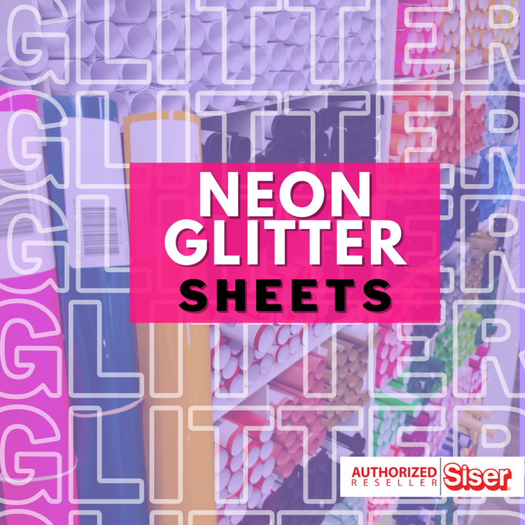 Neon Glitter heat transfer vinyl