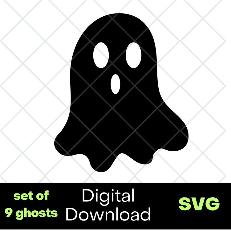 Set of 9 ghosts