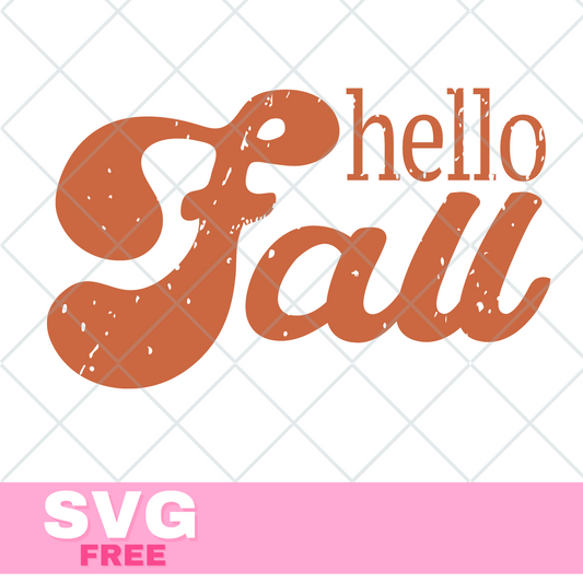 Hello fall svg