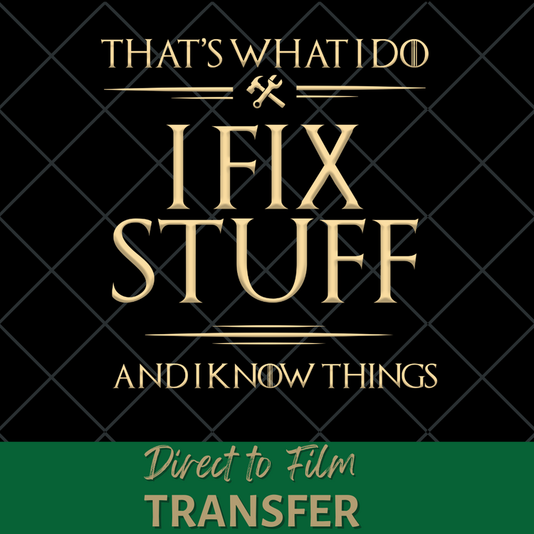 fix stuff and know things