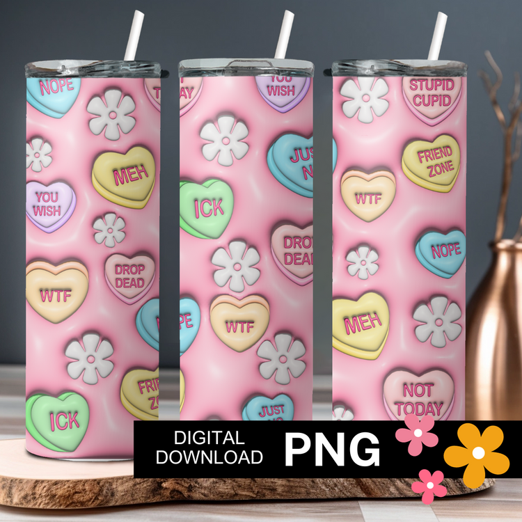 3D Puff tumbler wrap