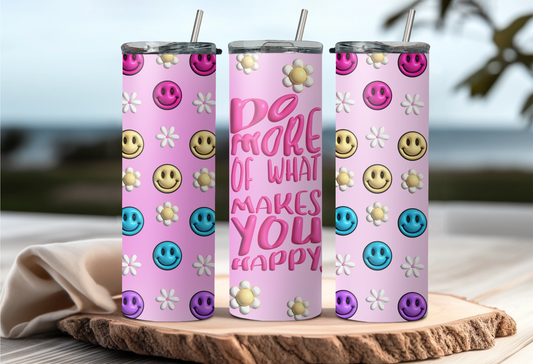 3D Puff tumbler wrap