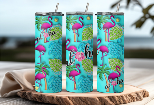 3D Puff tumbler wrap