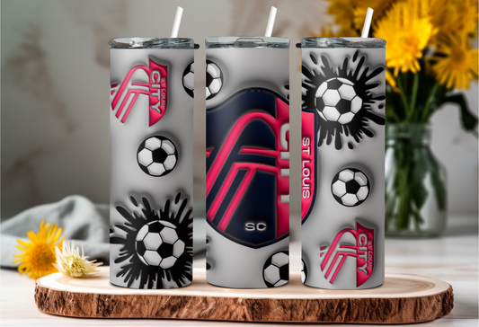 3D Puff tumbler wrap