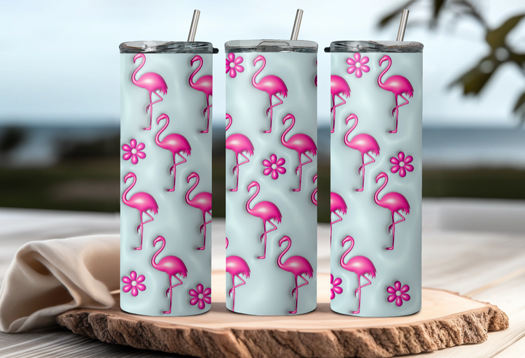 3D Puff tumbler wrap