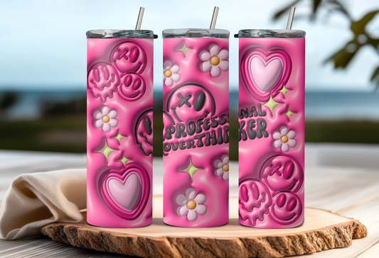 3D Puff tumbler wrap