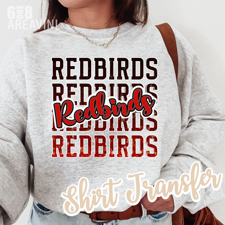 Redbirds glitter stack