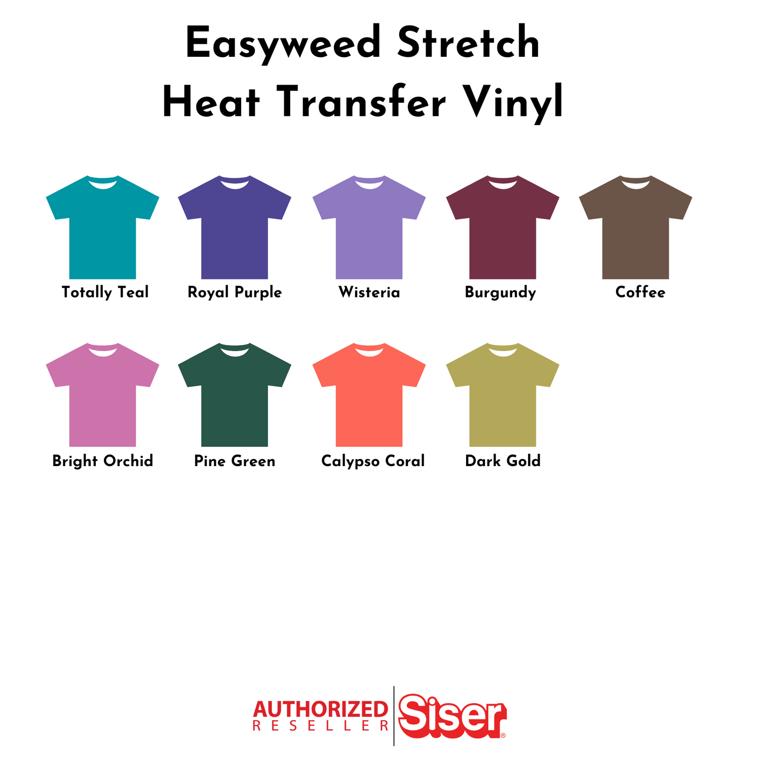 Siser Easyweed HTV heat transfer vinyl 12x15 inch sheets - CLEARANCE