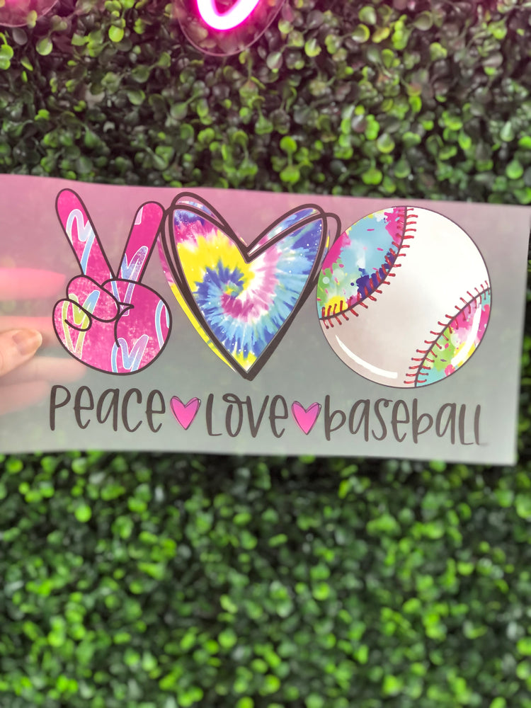 Matte Peace Love Baseball