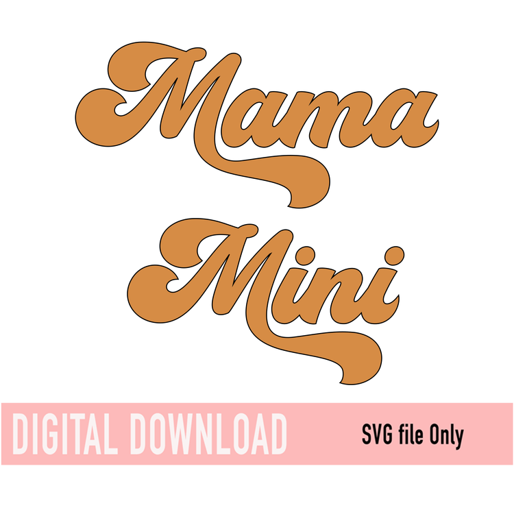 Mama Svg, Mini Svg, Mama Mini Svg (1290526)