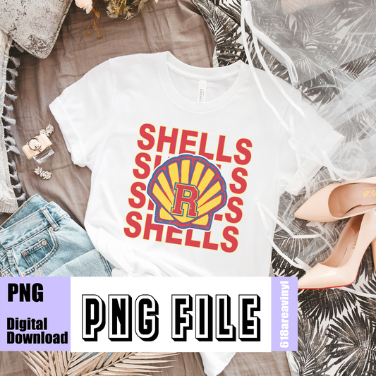 Digital Download Shells Stacked png