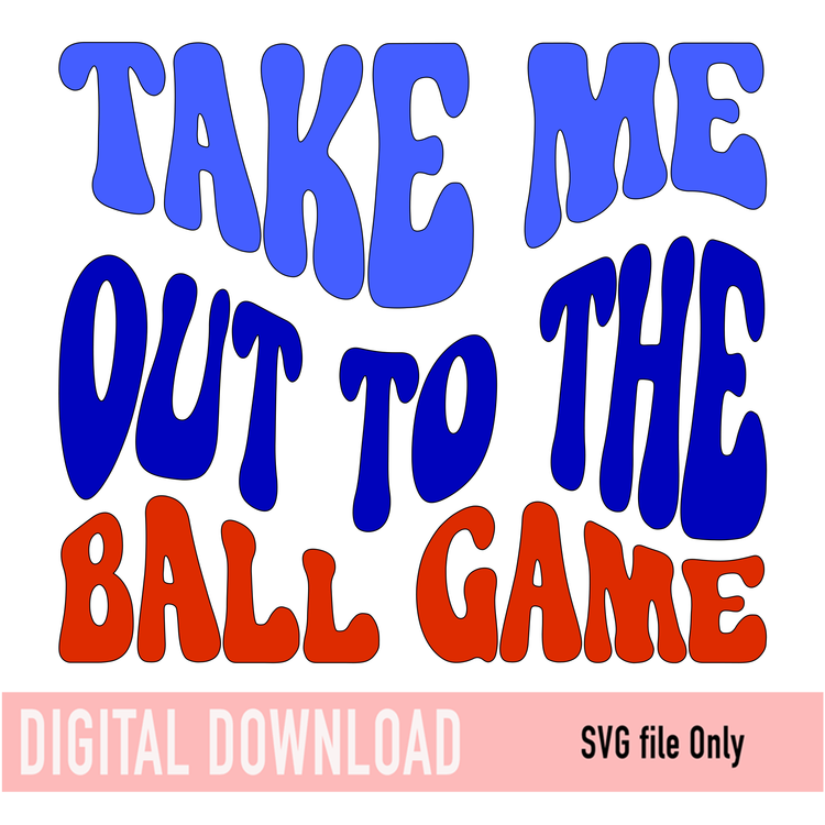 Take me out to the Ball Game SVG