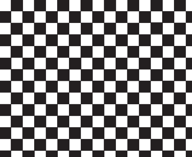 Checkered black and white