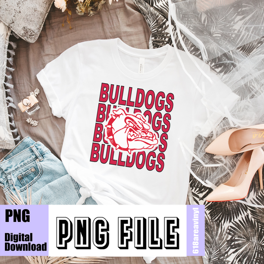 Digital Download Bulldogs Stacked png