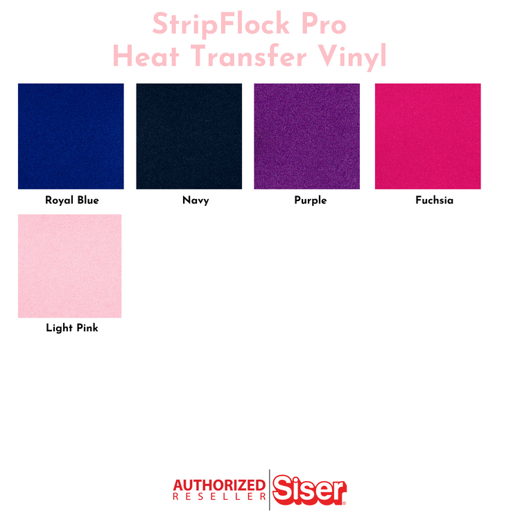 Siser Stripflock Pro, Flocked Heat Transfer Vinyl