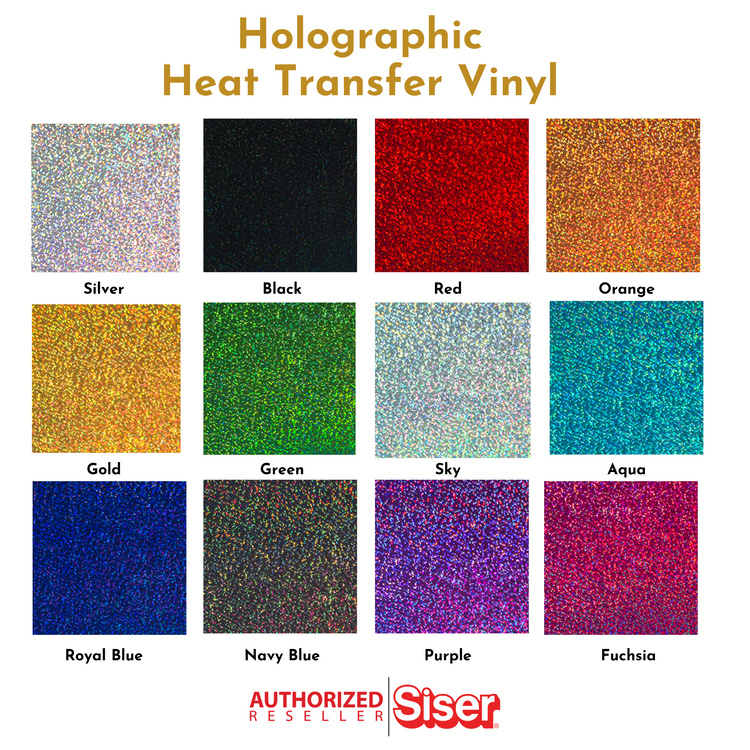 Holographic heat transfer vinyl