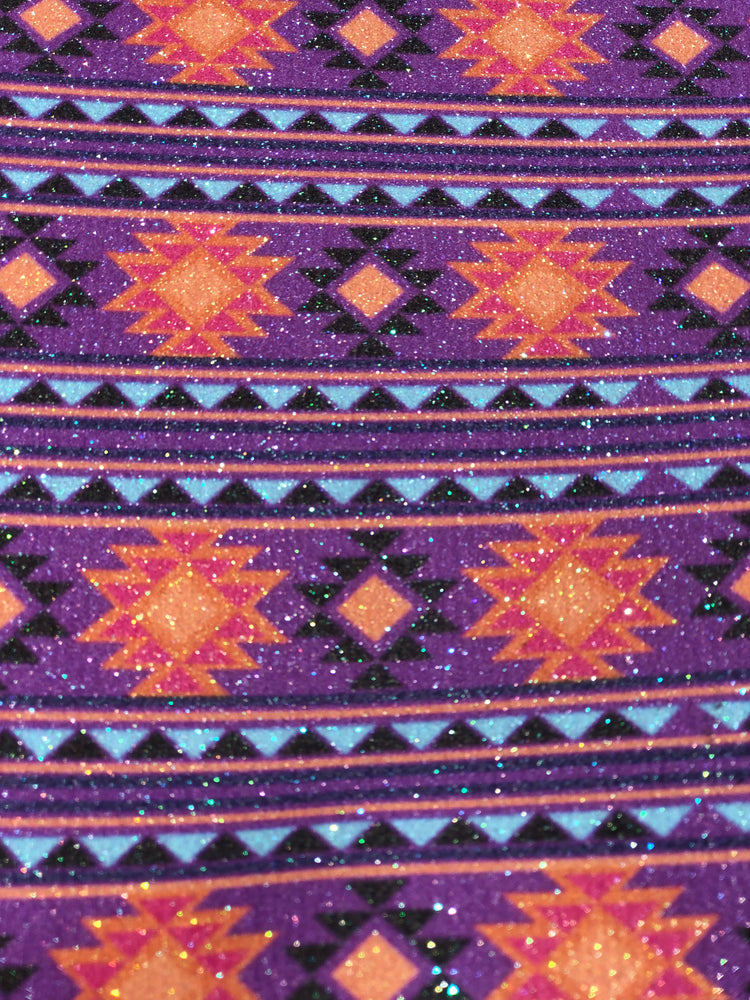 Purple Aztec glitter htv