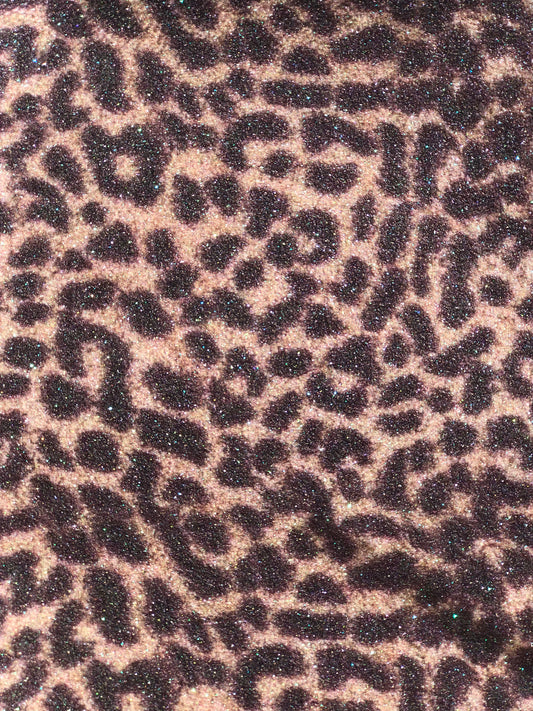 Cheetah glitter htv