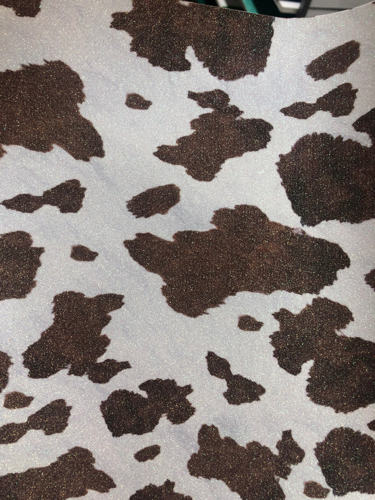 Large  cow spot glitter htv