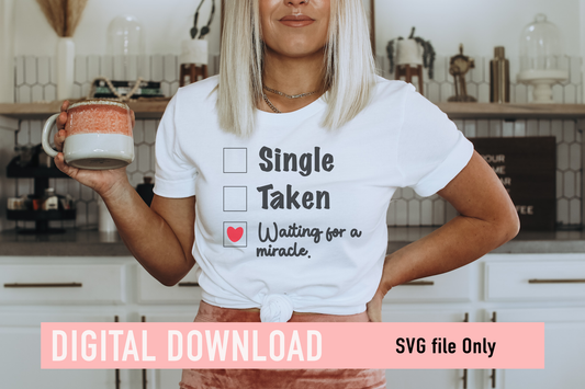 Single Taken Waiting for a miracle SVG