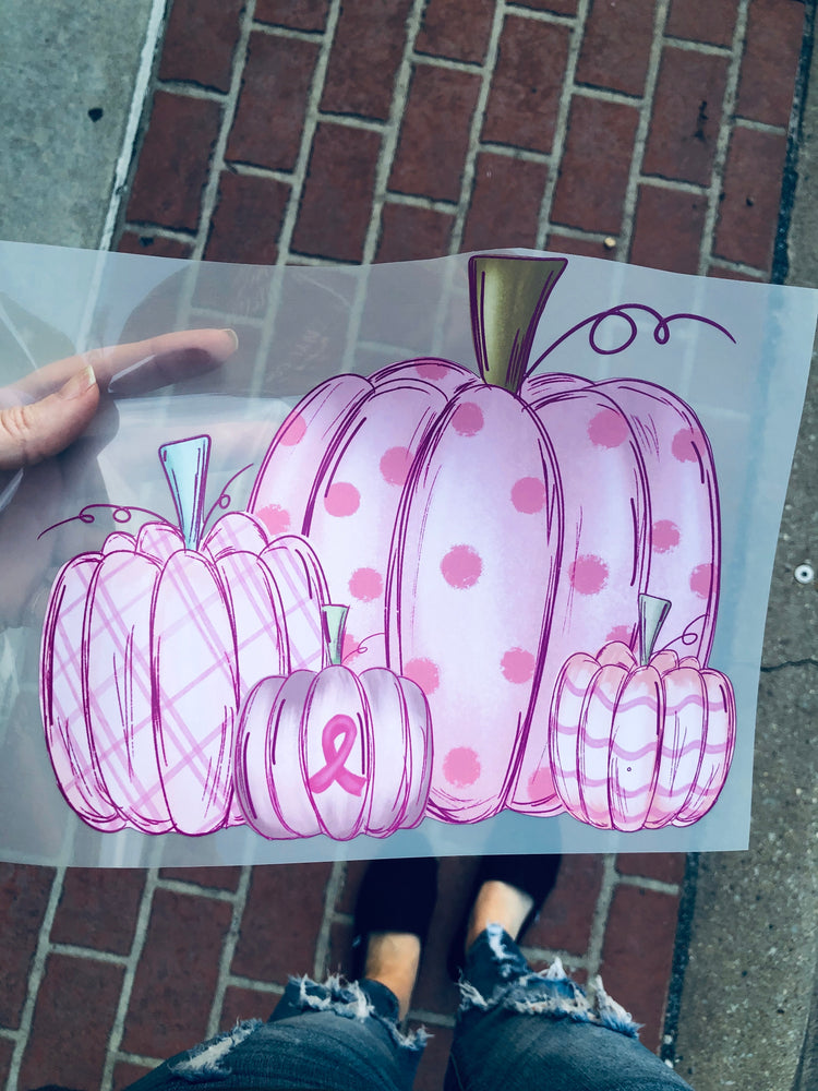 Pink pumpkin htv transfer