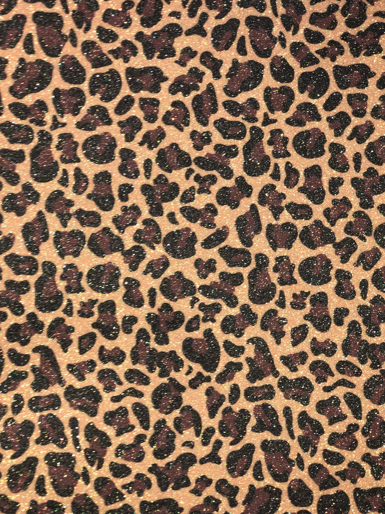 brown spot animal print glitter htv