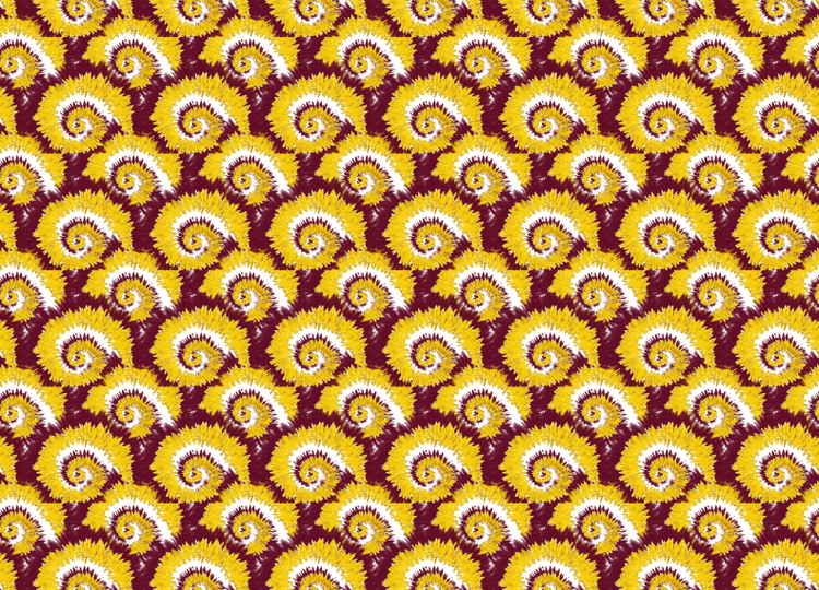 Maroon gold tie dye