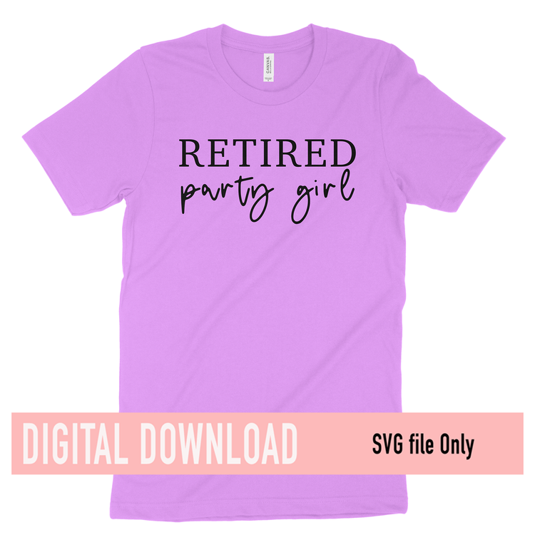 Retired party girl SVG