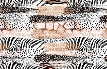 tan mixed animal print